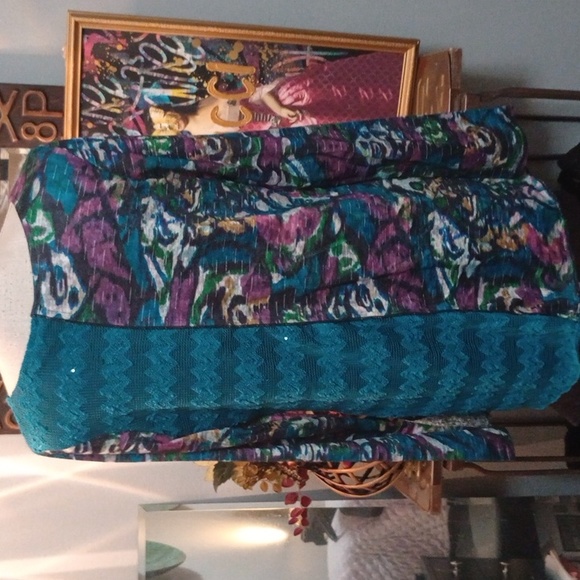 Boutique Bought Tunic Top, Colorful! NWT - Picture 5 of 5